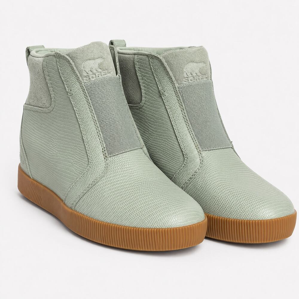 Sorel Out N About Chelsea Boots Women's US 6 Sage Green Waterproof Ankle